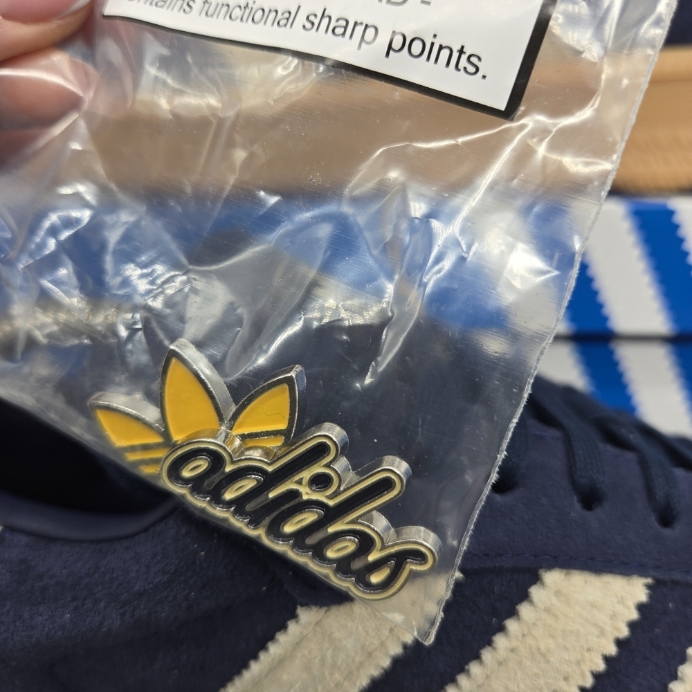 New Adidas Samba XLG 'Night Indigo Warm Vanilla' Men's Shoes Size 11 - Picture 7 of 9